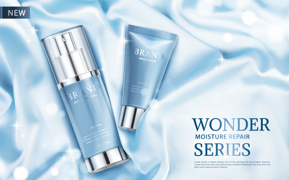 臻美焕采 六款高端护肤品海报模板集锦